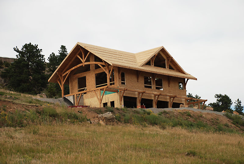 A view of our house from the road.