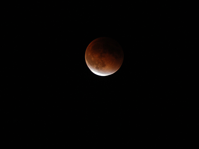 Here is a picture of the eclipse of the moon as seen from Denver, Colorado on September 27, 2015.