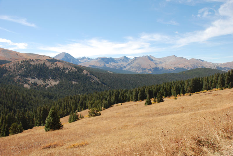 This is near the top of the pass looking north. The summit is over 11,000' MSL.