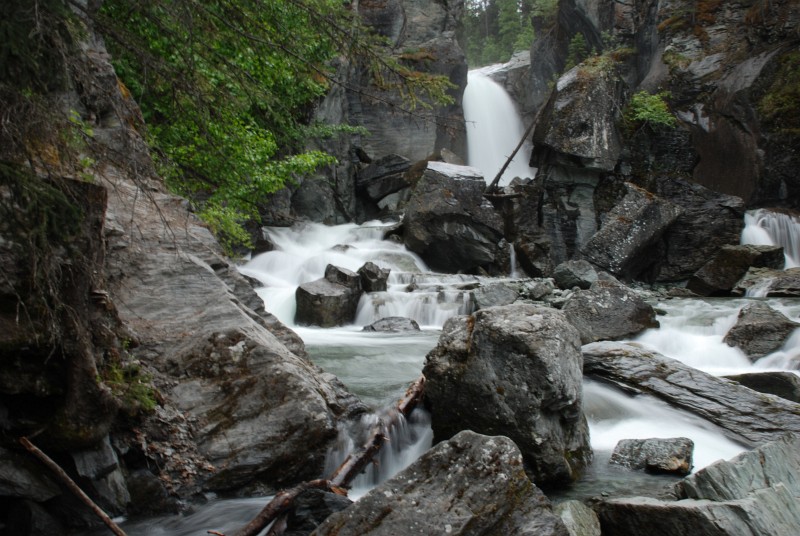 One more shot of the falls on Liberty Creek. I was playing with shutter speed to blur the moving water.