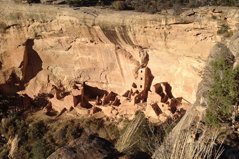 This is Square Tower House, built during the same time as Cliff Palace.