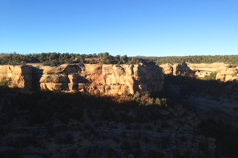 Here is a view of Cliff Palace from across the canyon.