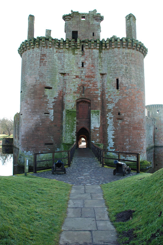 <h3>Caerlaverlock Castle</h3>Here is the entrance from the north where a drawbridge once stood.