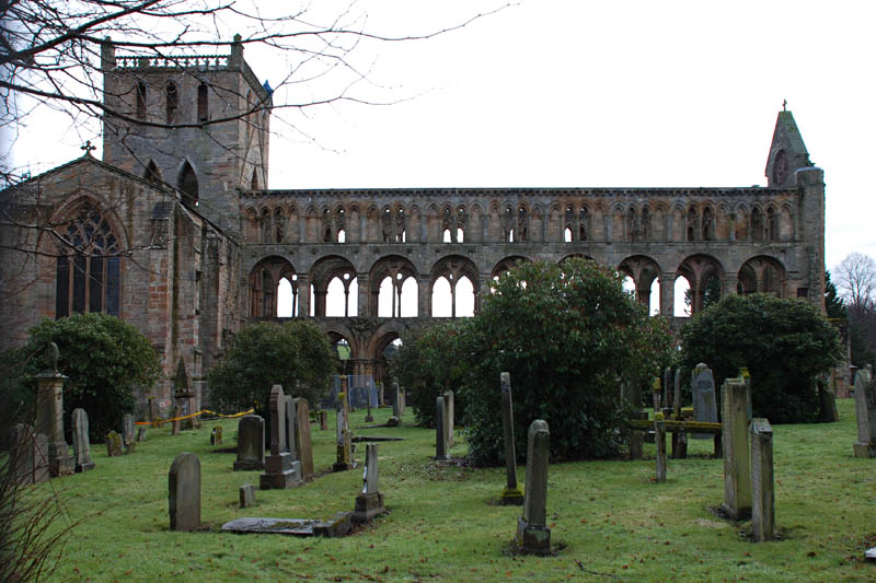 <h3>Jedburgh Abbey</h3>The construction of Jedburgh Abbey was started in 1138 by King David I. The Scots building such a grand abbey so close to the English border was intended as a show of strength.