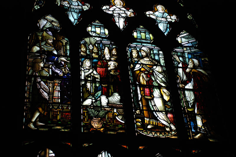 <h3>St. Giles Cathedral</h3>Beautiful stained glass is from a restoration in 1872.