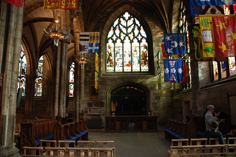 <h3>St. Giles Cathedral</h3>John Knox preached in this cathedral.