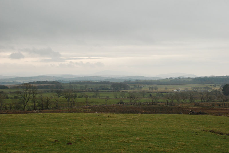 <h3>Miscellaneous Items</h3>This is farmland between Glasgow and Dumfries along the A76. Even in the winter, Scotland's rolling hills were verdant.