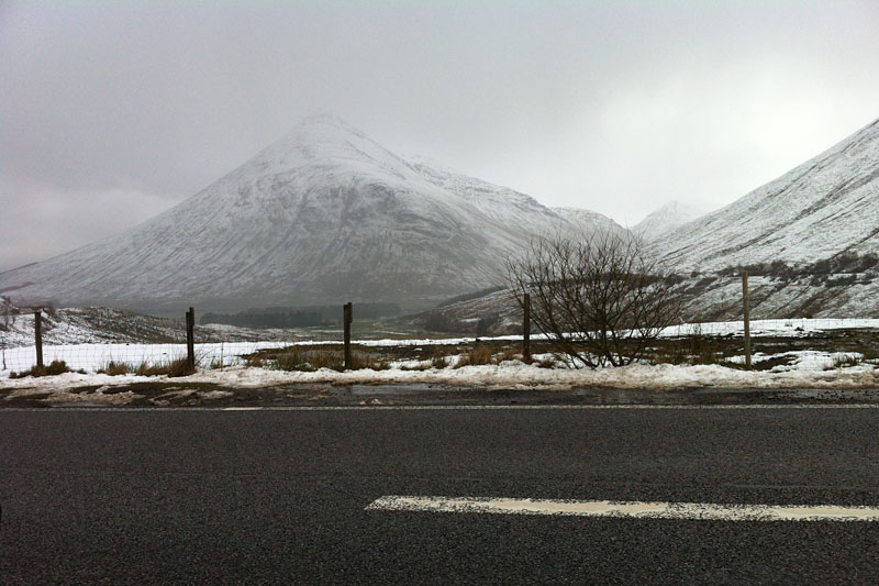 It was just above freezing, so we only encountered rain.