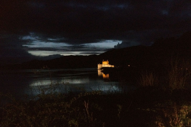 As we neared our destination that evening, we saw Eilean Donan Castle near the western shores of Scotland.