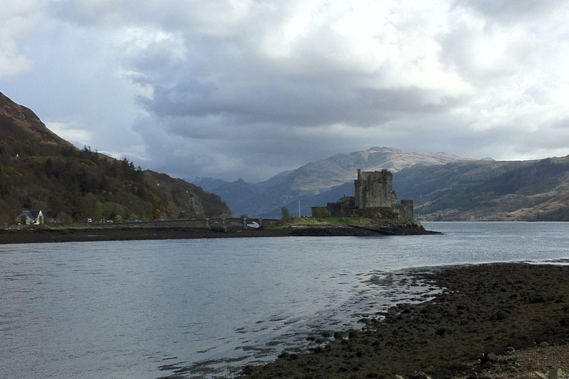 Here is a daytime view of Eilean Donan Castle from the other side. <span class='myGreyFont'>[End of Scotland 2012, Part 1. Go to <a href='scotland12-2.html'>Part 2</a> or <a href='../index.html'>return</a> to the Photos page.]</span>