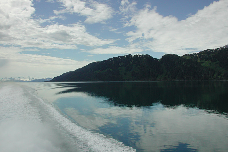 The catamaran is powered by two 1,300 hp diesels turning jet drives. Top speed is over 50 knots.