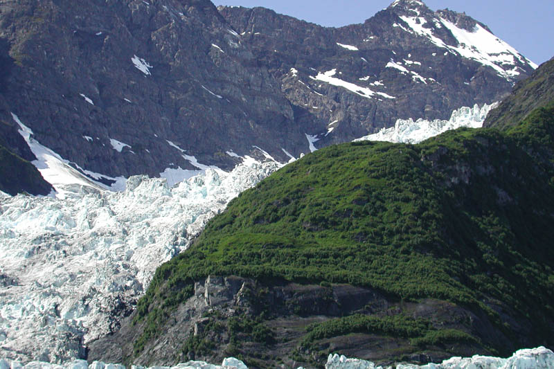 This is one of the few places in the world where some glaciers are actually advancing.