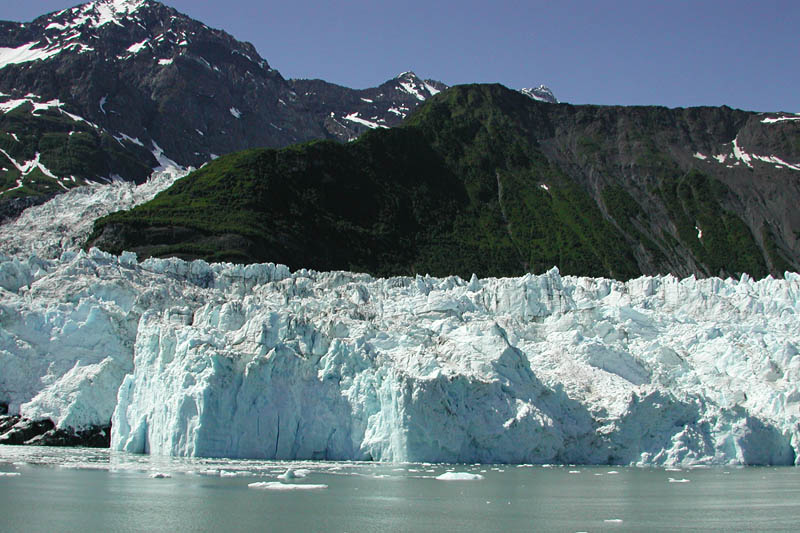 We stuck around for a while and got to see a house-sized piece of ice calve here.